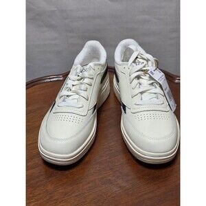 Reebok Club C Double Revenge Womens 8 White Black Platform Sneakers NWT